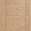 Bespoke Thrufold Palermo Oak Folding 2+0 Door - Panel Effect - Prefinished