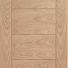 Bespoke Thrufold Palermo Flush Oak Folding 3+2 Door - Panel Effect