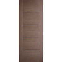 LPD Joinery Bespoke Fire Door, Vancouver Chocolate Grey - 1/2 Hour Fire Rated - Prefinished
