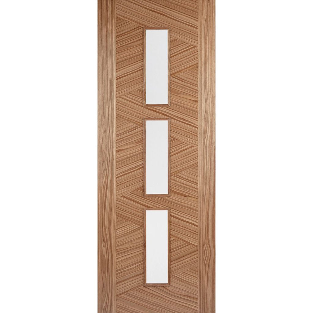 Modern style walnut interior door