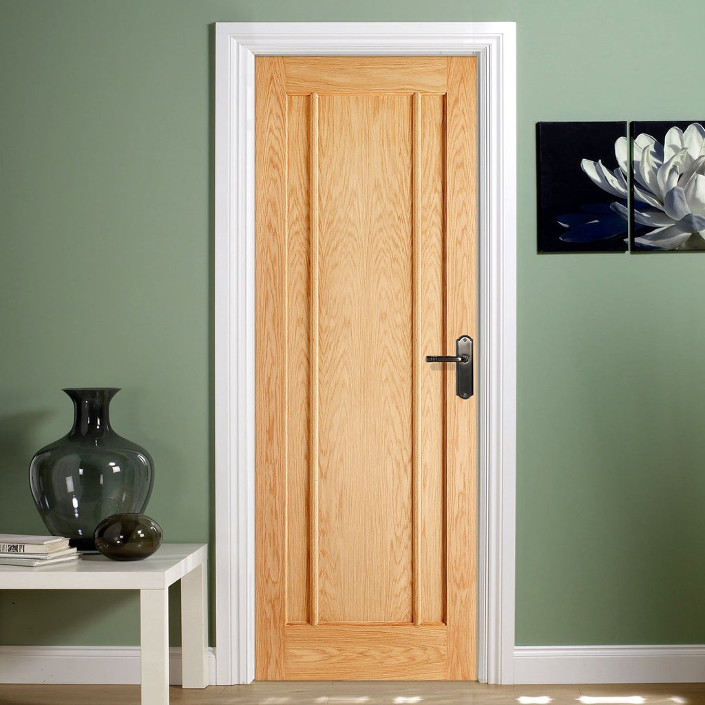 LPD Joinery Bespoke Lincoln 3P Oak Fire Door - 1/2 Hour Fire Rated