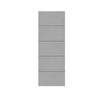 Bespoke Fire Door - Flush Horizontal Grey Inlay - American Light Grey Ash Veneer - 30 Minute Fire Rated - Prefinished