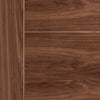 Vancouver Walnut 5 Panel Flush Fire Door - 1/2 Hour Fire Rated - Prefinished