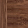 Vancouver Walnut 5 Panel Flush Fire Door - 1/2 Hour Fire Rated - Prefinished