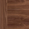 Vancouver Walnut 5 Panel Flush Door Pair - Prefinished