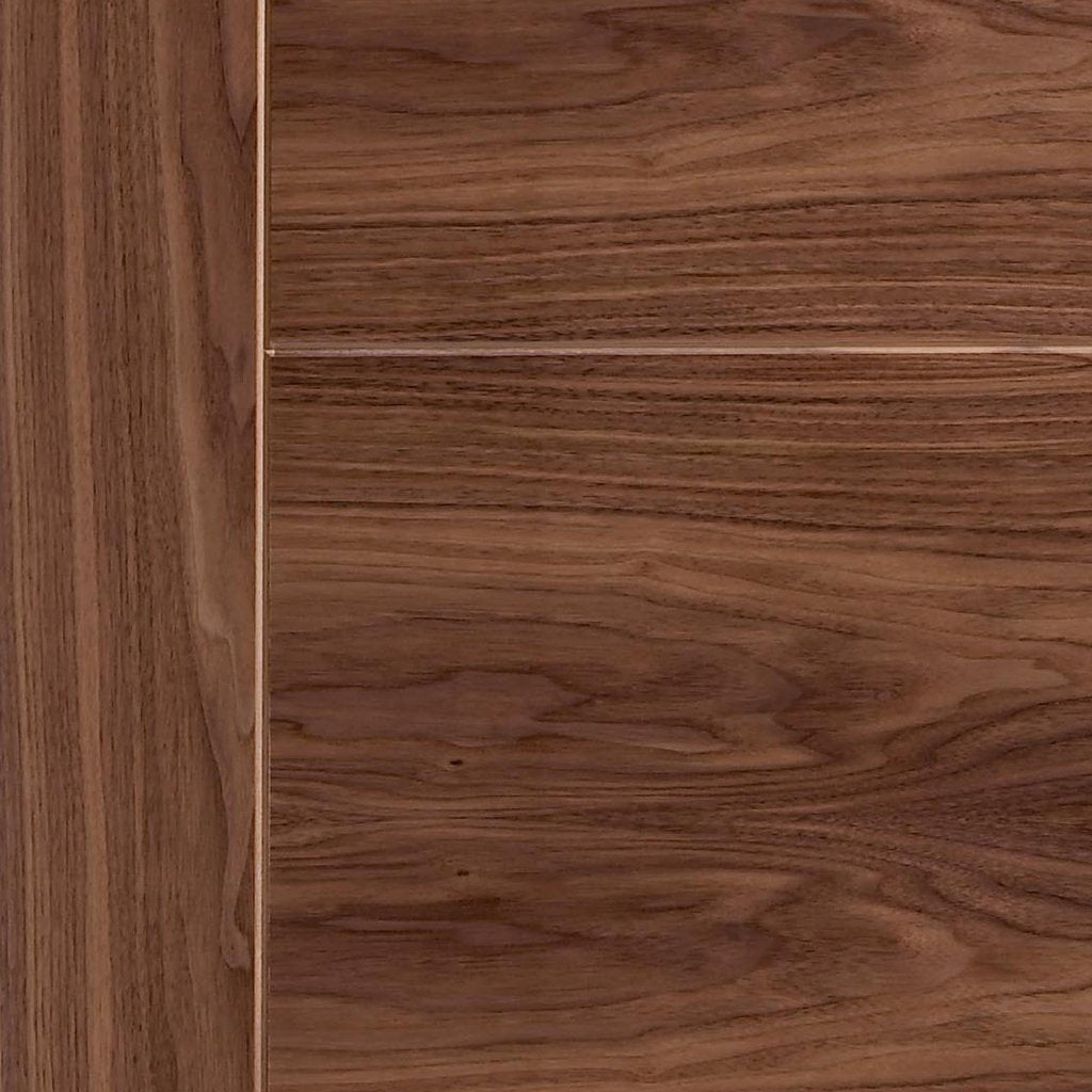 Bespoke Vancouver Walnut 5P Flush Door Pair - Prefinished
