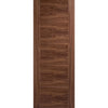Vancouver Walnut 5 Panel Flush Fire Door - 1/2 Hour Fire Rated - Prefinished