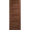 Vancouver Walnut 5 Panel Flush Door Pair - Prefinished