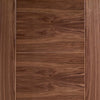 Vancouver Walnut 5 Panel Flush Evokit Pocket Fire Door Detail - 30 Minute Fire Rated - Prefinished