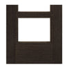 Montreal Dark Grey Ash Single Evokit Pocket Door Detail - Clear Glass - Prefinished