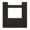 Montreal Dark Grey Ash Double Evokit Pocket Door Detail - Clear Glass - Prefinished