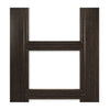 Montreal Dark Grey Ash Double Evokit Pocket Door Detail - Clear Glass - Prefinished