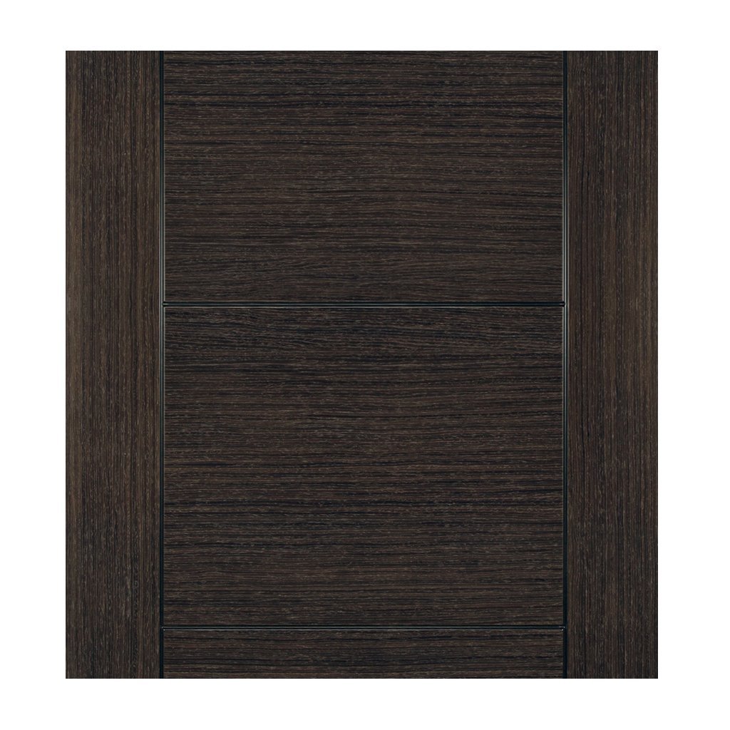 Montreal Dark Grey Ash Single Evokit Pocket Door Detail - Prefinished