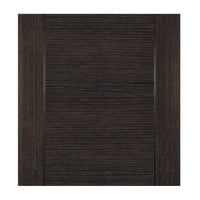 Montreal Dark Grey Ash Double Evokit Pocket Door Detail - Prefinished