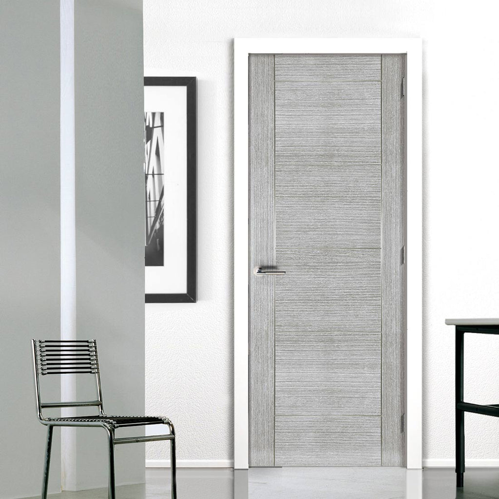 Montreal Light Grey Ash Fire Internal Door - 1/2 Hour Fire Rated - Prefinished