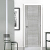 Bespoke Montreal Light Grey Ash Fire Internal Door - 1/2 Hour Fire Rated - Prefinished