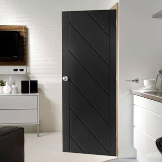 Image: Designer varnished interior door in five colour options