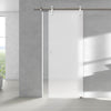 Single Glass Sliding Door - Solaris Tubular Stainless Steel Sliding Track & Moor 8mm Obscure Glass