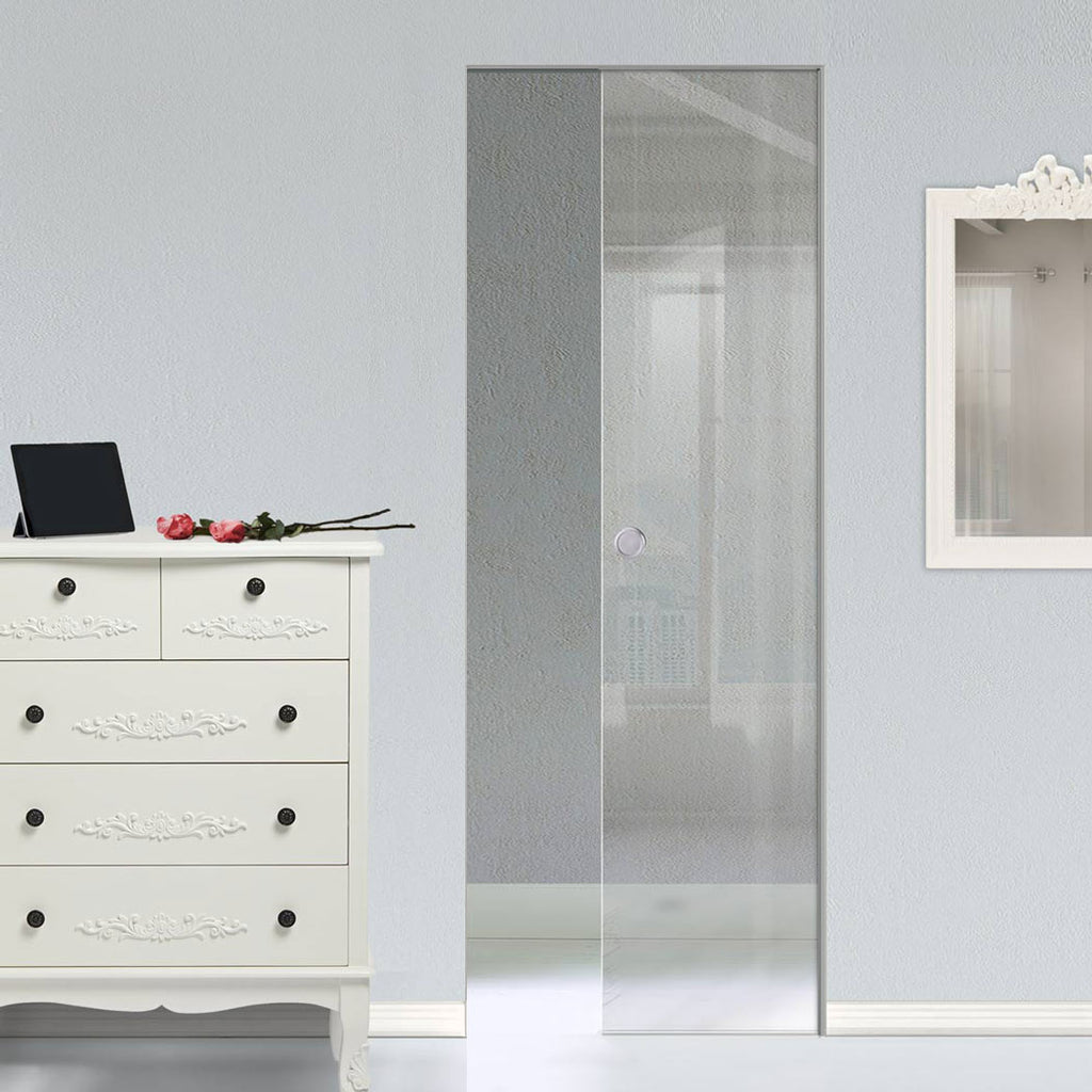 Moor 8mm Clear Glass - Single Absolute Pocket Door