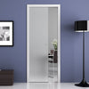 Moor 8mm Obscure Glass - Single Evokit Glass Pocket Door