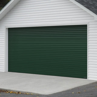 Image: Gliderol Electric Insulated Roller Garage Door from 2911 to 3359mm Wide - Moss Green