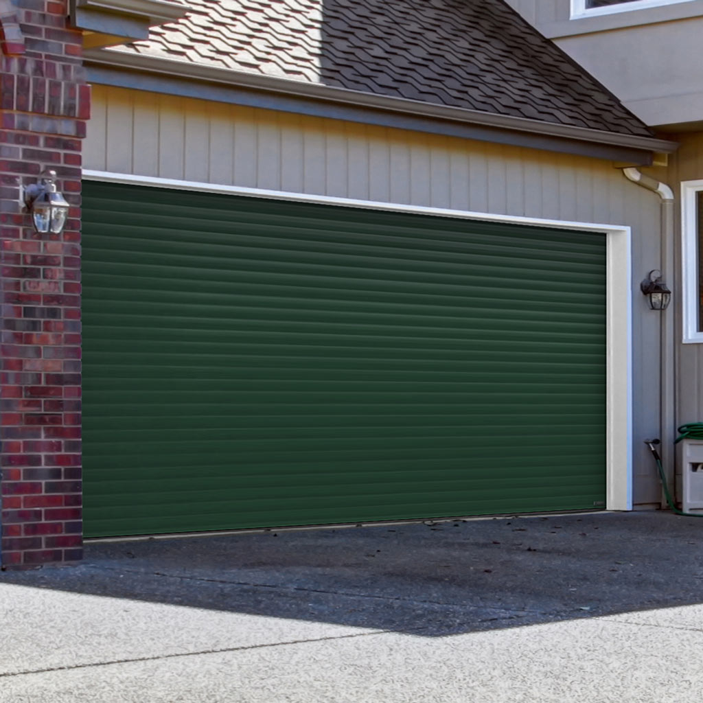 Gliderol Electric Insulated Roller Garage Door from 2452 to 2910mm Wide - Moss Green