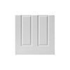 Moulded 2 Panel/1 Pane - Clear Glass - White Primed