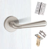 Tupai Rapido CurvaLine Adra Fire Lever on Round Rose - Pearl Nickel Handle Pack