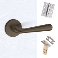 Tupai Rapido CurvaLine Adra Fire Lever on Round Rose - Titanium Handle Pack