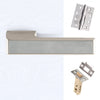 Tupai Rapido VersaLine Tobar Fire Lever on Long Rose - Satin Stainless Steel Decorative Plate - Pearl Nickel Handle Pack