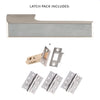 Tupai Rapido VersaLine Tobar Fire Lever on Long Rose - Satin Stainless Steel Decorative Plate - Pearl Nickel Handle Pack