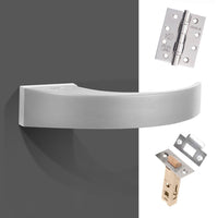Tupai Rapido RetaLine Sabrosa Designer Fire Lever on Long Rose - Satin Chrome Handle Pack