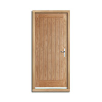 Norfolk Flush Exterior Oak Door and Frame Set, From LPD Joinery