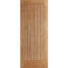 Part L Compliant Newbury Exterior Oak Door and Frame Set - Frosted Double Glazing - One Side Screen, From LPD Joinery