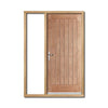 Norfolk Flush Exterior Oak Door and Frame Set - One Unglazed Side Screen, From LPD Joinery