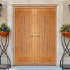 Norfolk Exterior Oak Double Door and Frame Set, From LPD Joinery