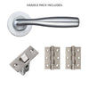 Norma Door Handle Pack - Satin Chrome