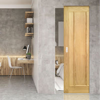 Norwich Oak Absolute Evokit Single Pocket Door - Unfinished