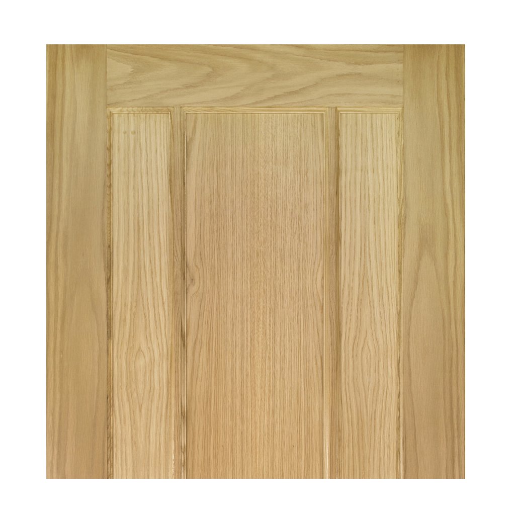 Norwich Real American Oak Veneer Door Pair - Unfinished