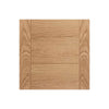 Four Folding Doors & Frame Kit - Carini 7 Panel Flush Oak 3+1 - Prefinished