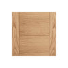 Two Folding Doors & Frame Kit - Carini 7 Panel Flush Oak 2+0 - Prefinished