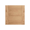 Two Folding Doors & Frame Kit - Carini 7 Panel Flush Oak 2+0 - Prefinished
