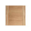 Bespoke Thruslide Carini 7 Panel Oak Flush Door - 4 Sliding Doors and Frame Kit - Prefinished