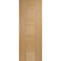 Bespoke Thruslide Catalonia Flush Oak Door - 2 Sliding Doors and Frame Kit - Prefinished