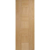 Bespoke Catalonia Flush Oak Door - 2 Door Wardrobe and Frame Kit - Prefinished