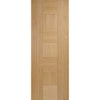Bespoke Catalonia Flush Oak Door - 3 Door Wardrobe and Frame Kit - Prefinished