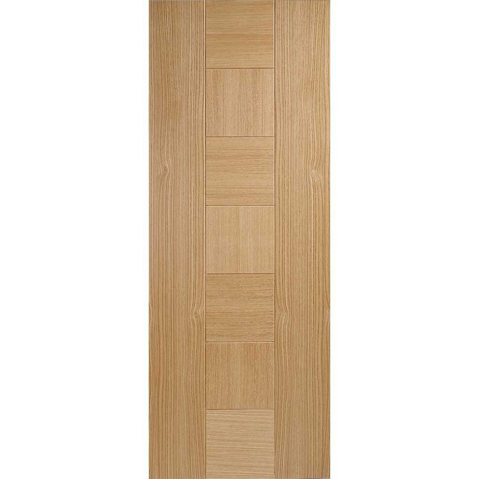 Bespoke Catalonia Flush Oak Door - 4 Door Wardrobe and Frame Kit - Prefinished