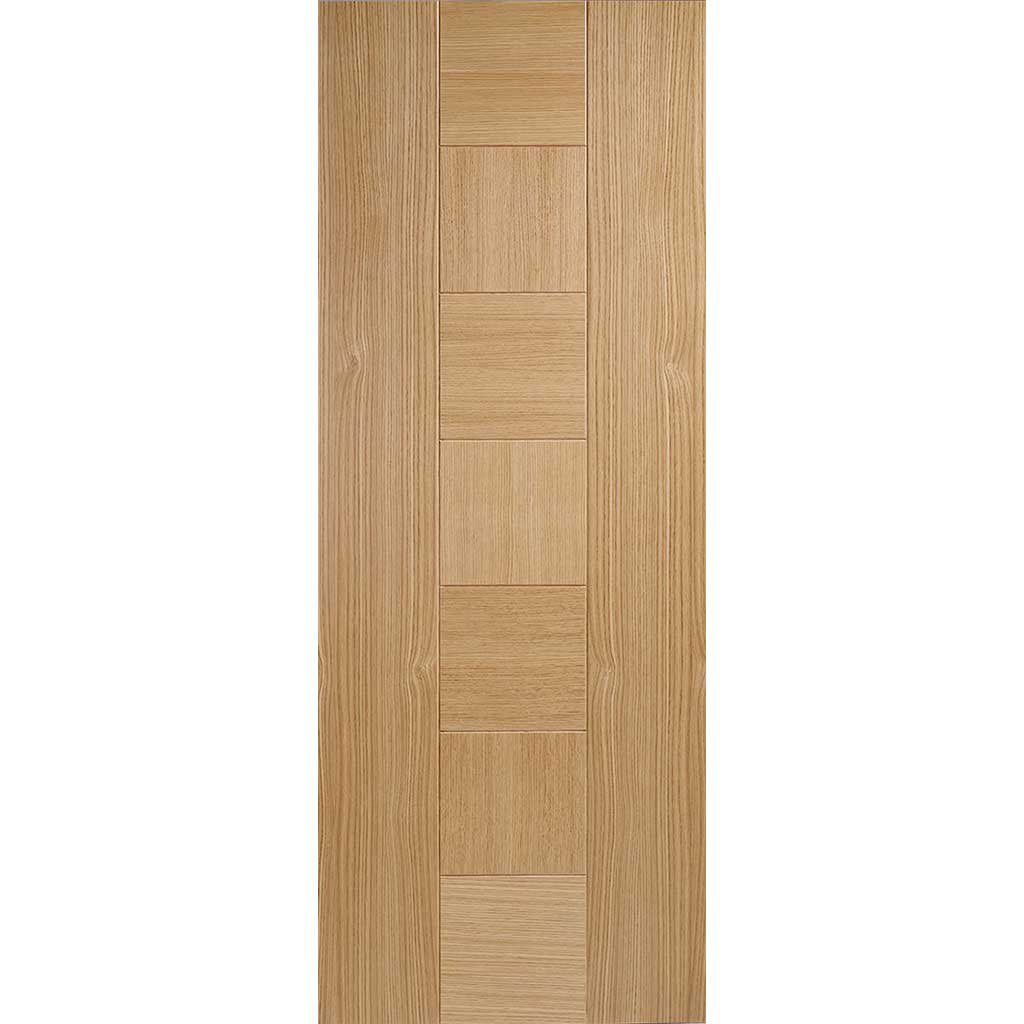 Bespoke Thruslide Catalonia Flush Oak Door - 4 Sliding Doors and Frame Kit - Prefinished