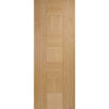 Minimalist Wardrobe Door & Frame Kit - Three Catalonia Flush Oak Doors - Prefinished 