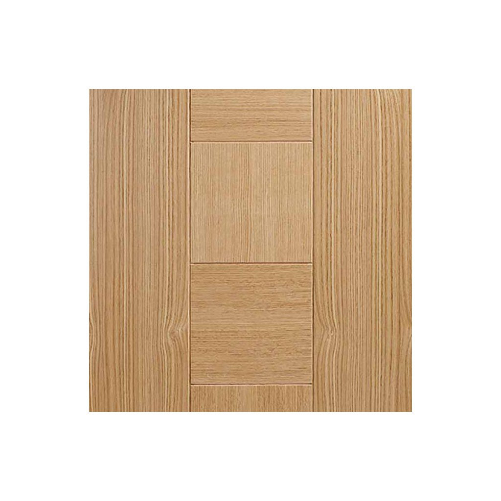 Bespoke Thruslide Catalonia Flush Oak Door - 2 Sliding Doors and Frame Kit - Prefinished
